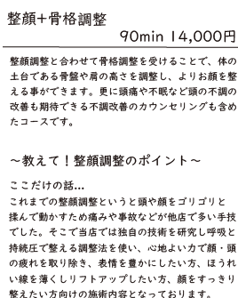 整顔料金_アドバンスドボディ